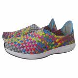 CASUAL WOVEN WOMENS FLAT SNEAKERS